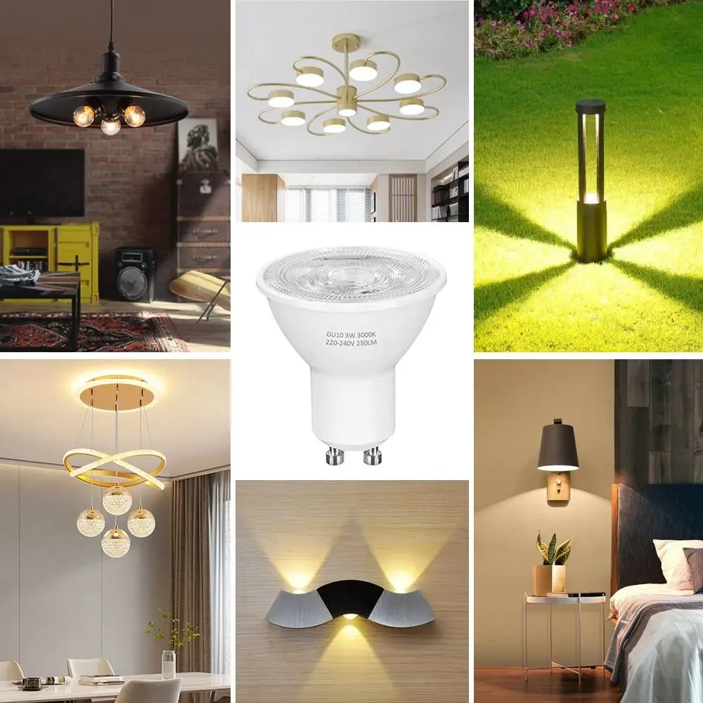 NEW COB Lens Super Bright Spot Light Built-In Light GU10 LED Bulbs Track Lamp