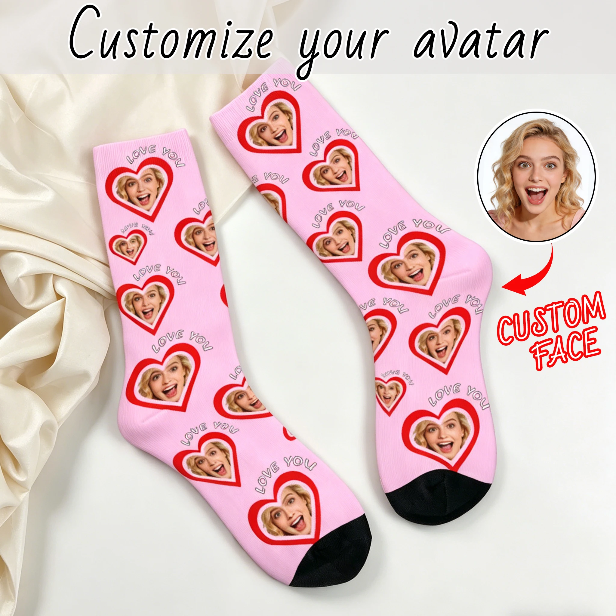 

Custom avatar socks for men and women custom photo socks personalized picture socks photo socks personalized gifts