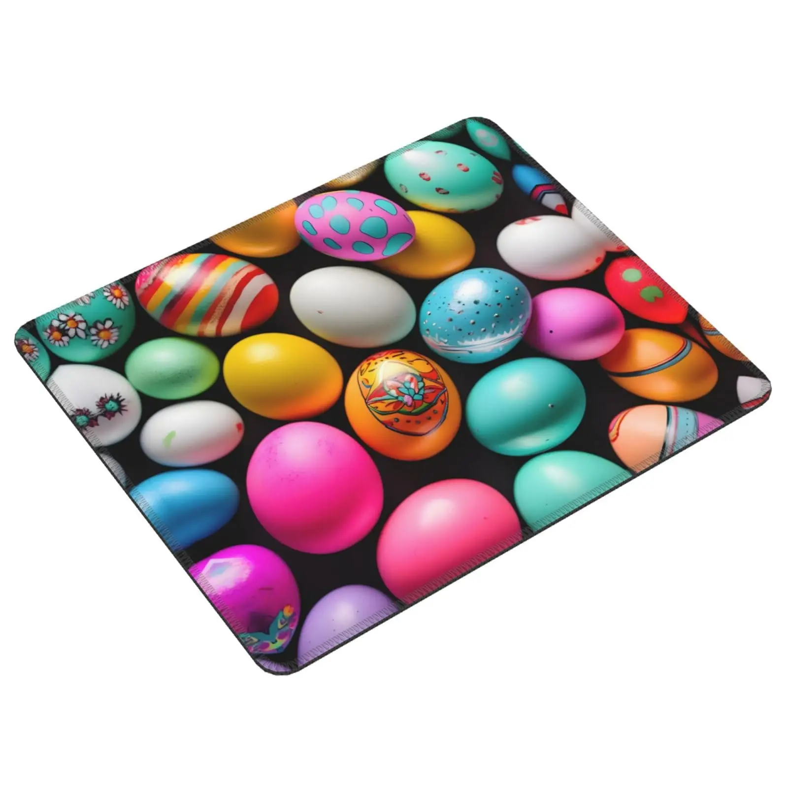 Venda quente clássico ovos de páscoa impressão bloqueio borda gaming mousepad gamer mouse tapete teclado tapetes de mesa mousepads 22x18cm