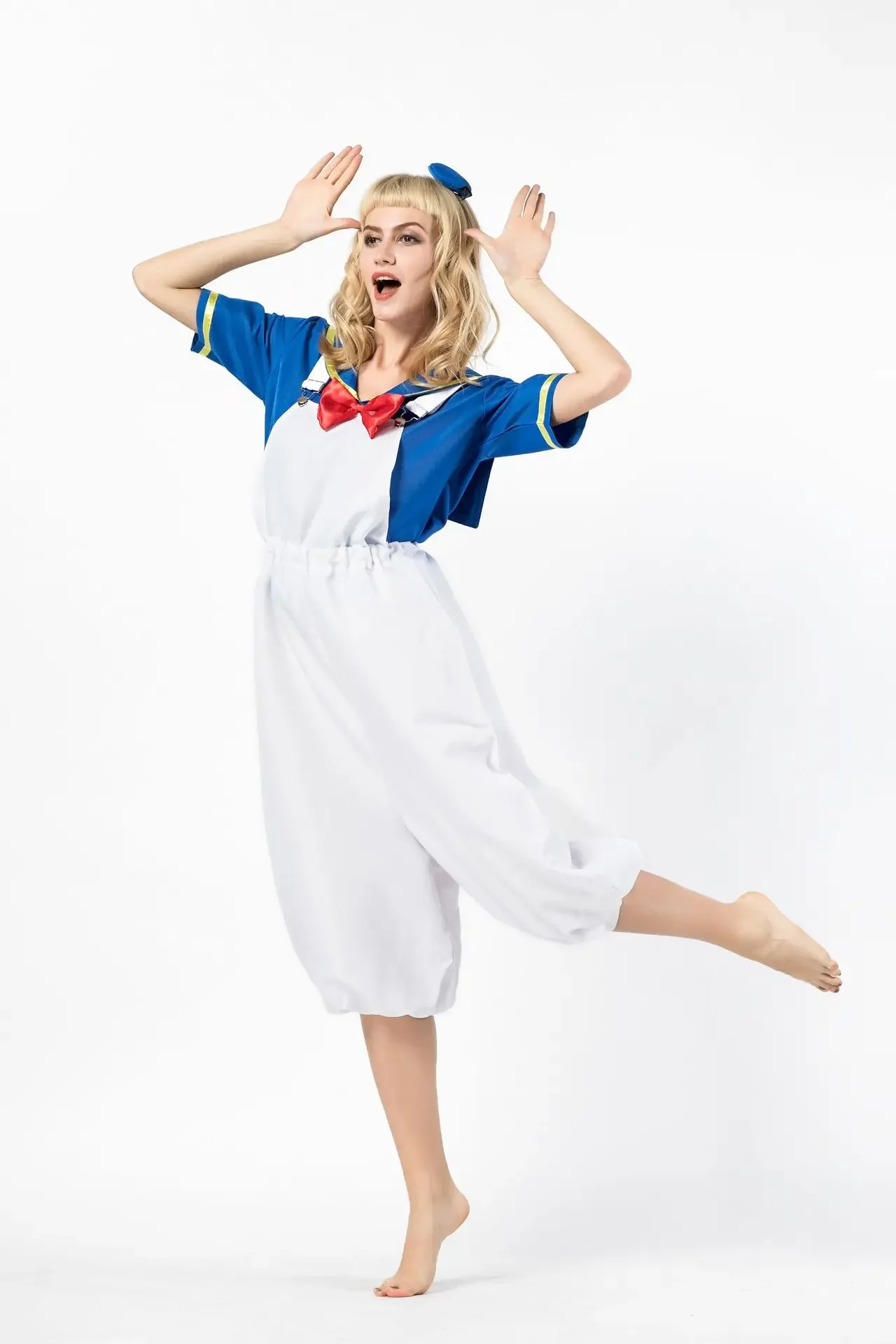 Halloween Cosplay Costume Anime Cartoon Cute Duckling Sailor Costume Navy Wind Duck Cartoon Character Men And Women Suit