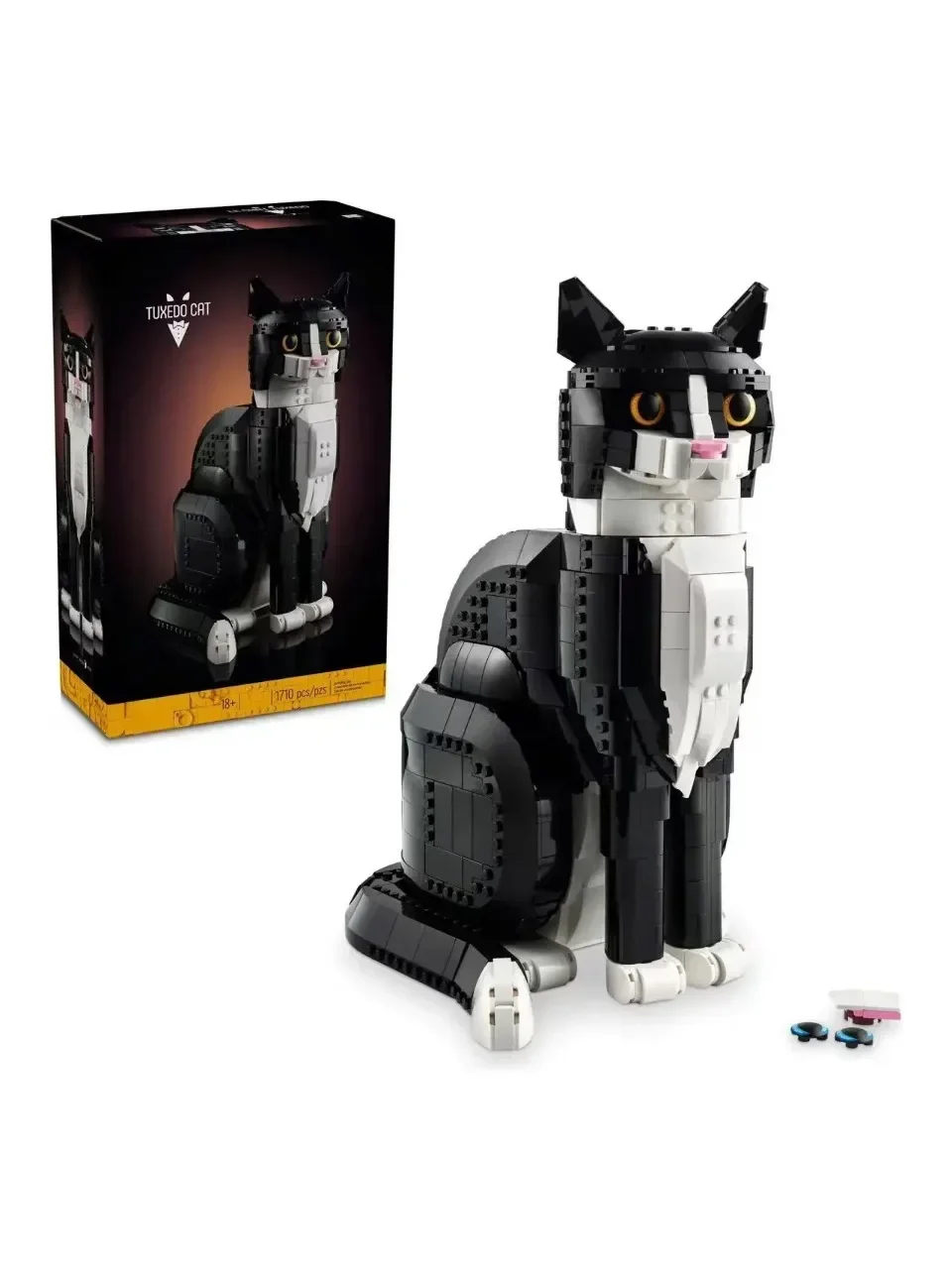 21349 Tuxedo Cat 43247 Lion Animal Model Building Blocks Assemble Cute Cartoon Bricks Puzzle Toys For Children Gifts