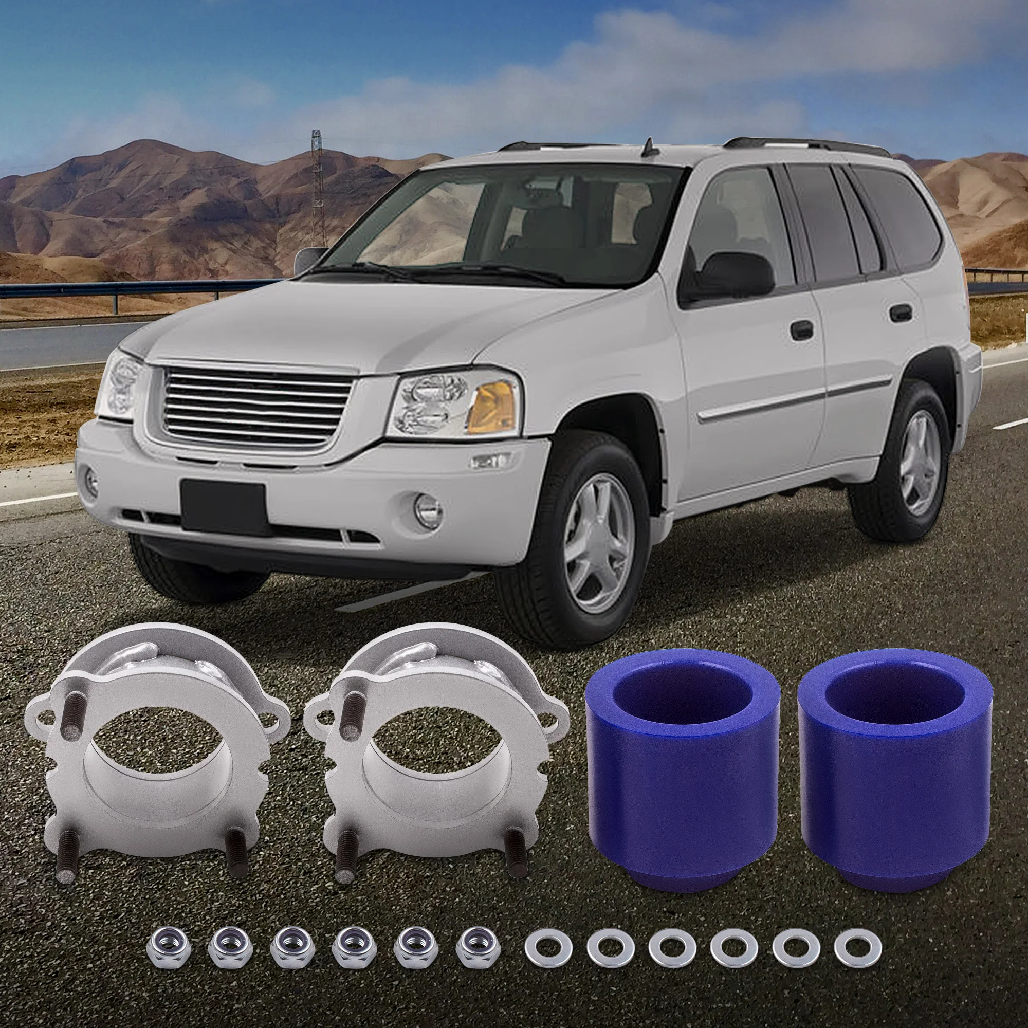 

3.5" Front 2.5" Rear Lift Kit Spacers for GMC Envoy Chevy Trailblazer 2002-2009