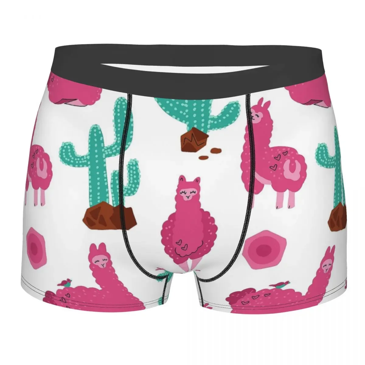 Alpaca Clever Lively Naughty Lovely Cherubic The Red Sheep Underpants Homme Panties Man Underwear Comfortable Shorts Briefs