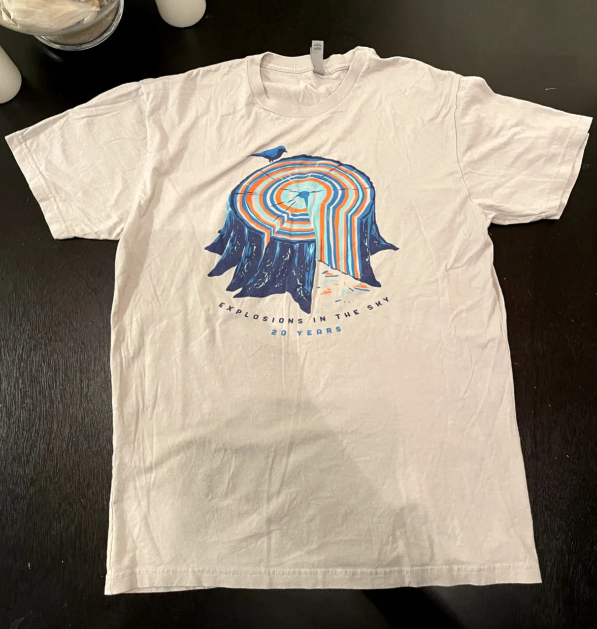 Футболка на годовщину взрыва в небе-20 лет, размер: большие длинные рукава