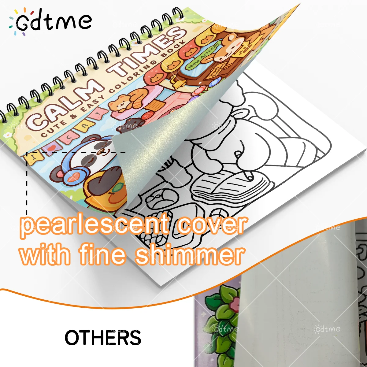 CALM TIMES Malbuch für Erwachsene mit Spiralbindung 24 Seiten zur Entspannung Lehrreiches DIY Mal- und Zeichenbuch – Detail 7