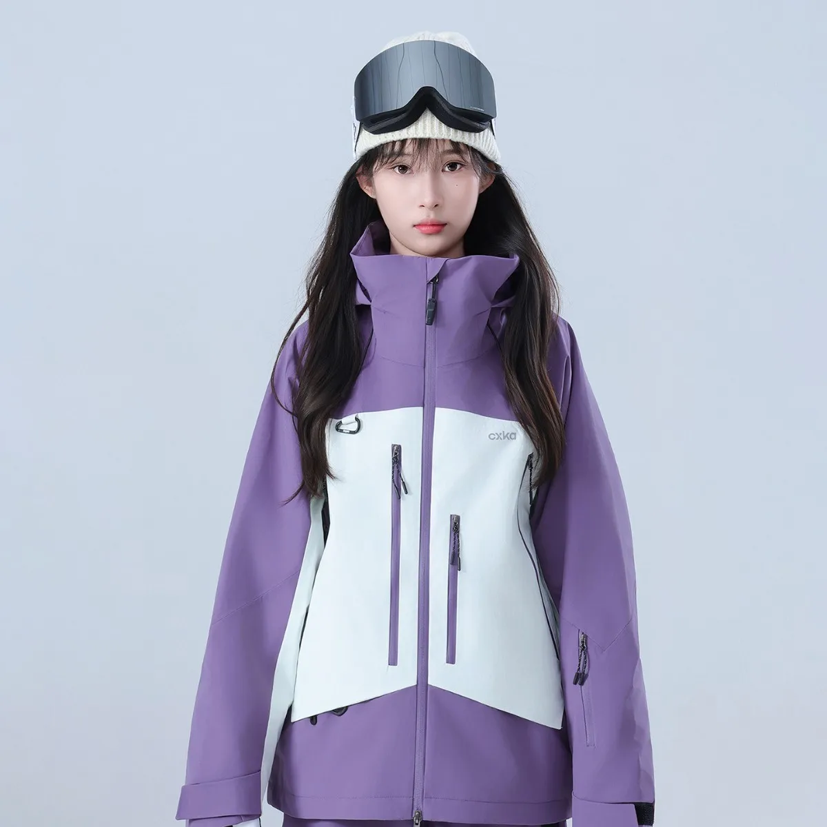 Ski Suit Set, Veneer Double Board Padded Cotton Thickened Two-piece Set, Couple Warm and Cold Proof