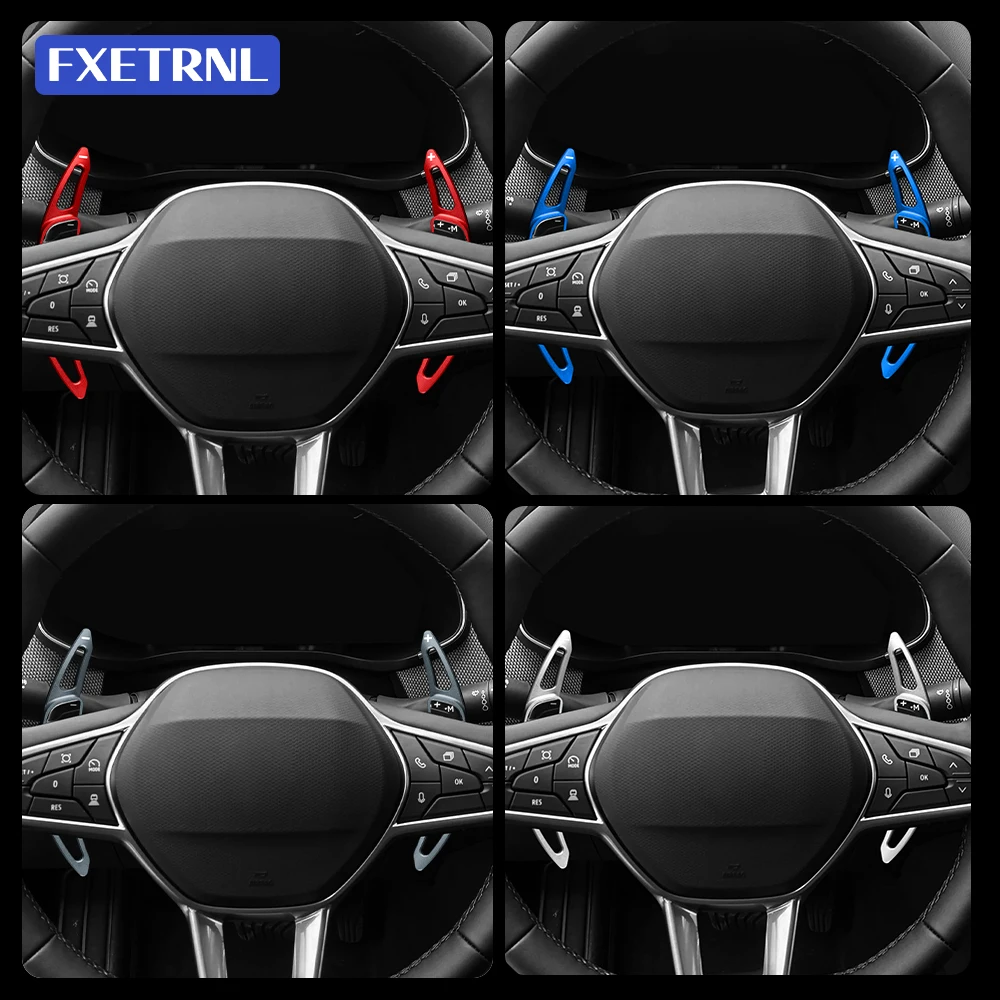 For 2019-2025 Renault Clio5 CLIO 5 Car Steering Wheel Shift Paddle DSG Extension Gear Stickers for Captur 2020-25 Arkana 21-2025