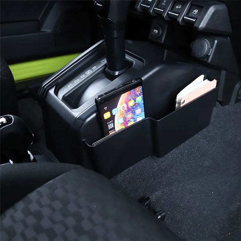 Car Gear Shift Storage Box Organizer for Suzuki Jimny 2019 2020 2021 2022 Accessories Black