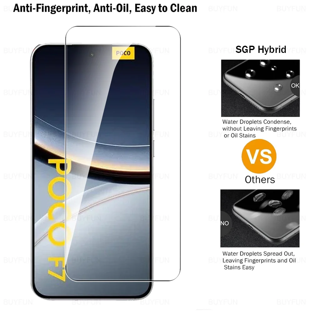 ل Poco F7 5G الزجاج 2 قطعة الزجاج المقسى Xiaomi PocoF7 Poxo Poko Little F 7 7F العالمي 6.83 بوصة حامي الشاشة 9H غطاء الفيلم