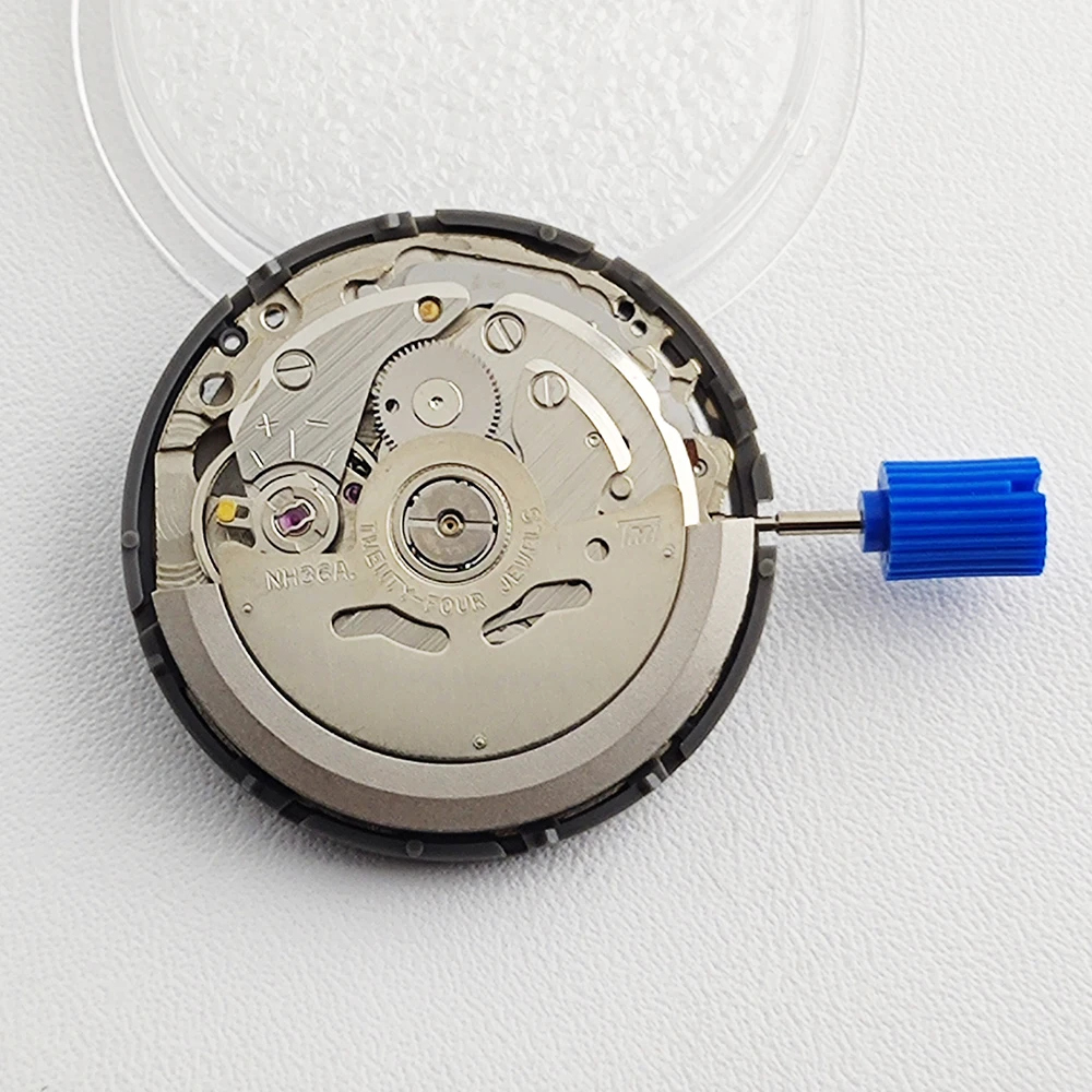Japan Genuine NH36 Movement 24 Jewels Automatic Movement Crown 3.8 O'Clock NH36 Watch Parts Stem Set