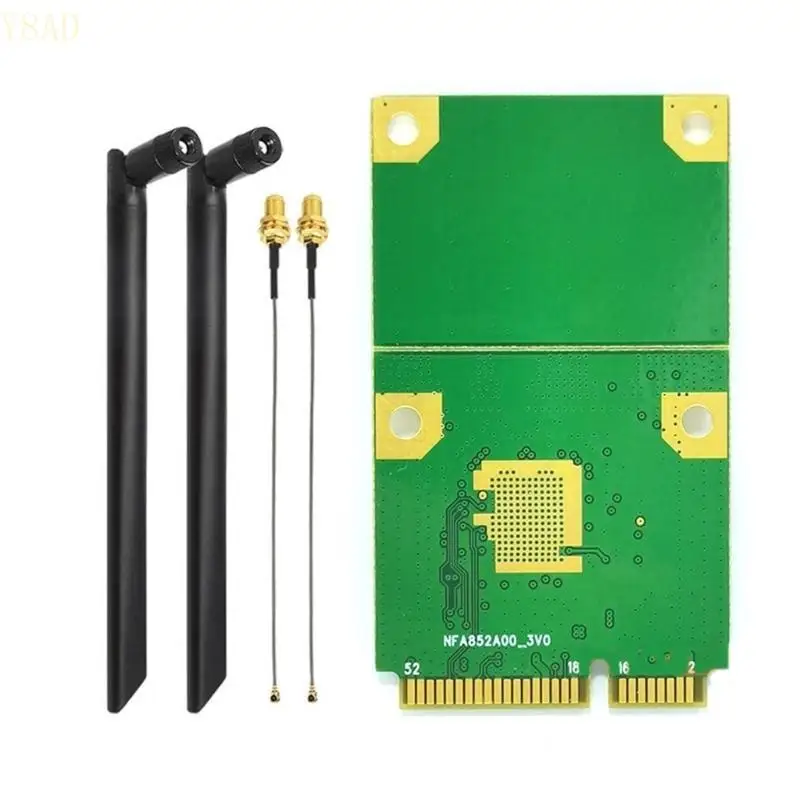 Y8AD Mini PCIE WIFI Card WIFI6 Wireless Networking Card Module BT5.0 for Industrial