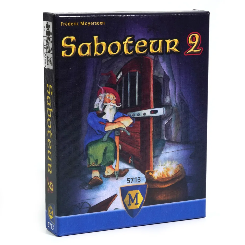 Saboteur 1 2 Board Game Full English Base Dwarf 110 Cards Miner Travel Playing Party Supplies Table Games Indoor Outdoor