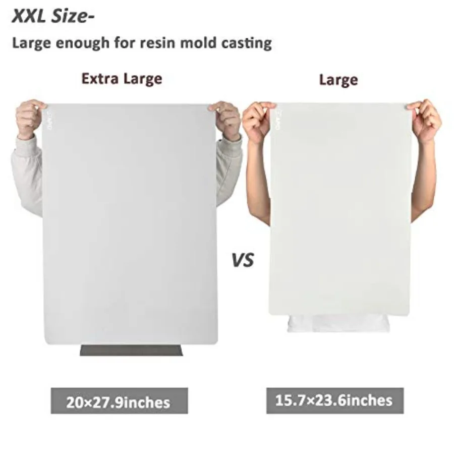 Extra Large Silicone Sheet for Crafts, Thick Silicone Jewelry Casting Mats, Nonstick Nonslip Silicon Mat for Epoxy Resin, Art P view 3