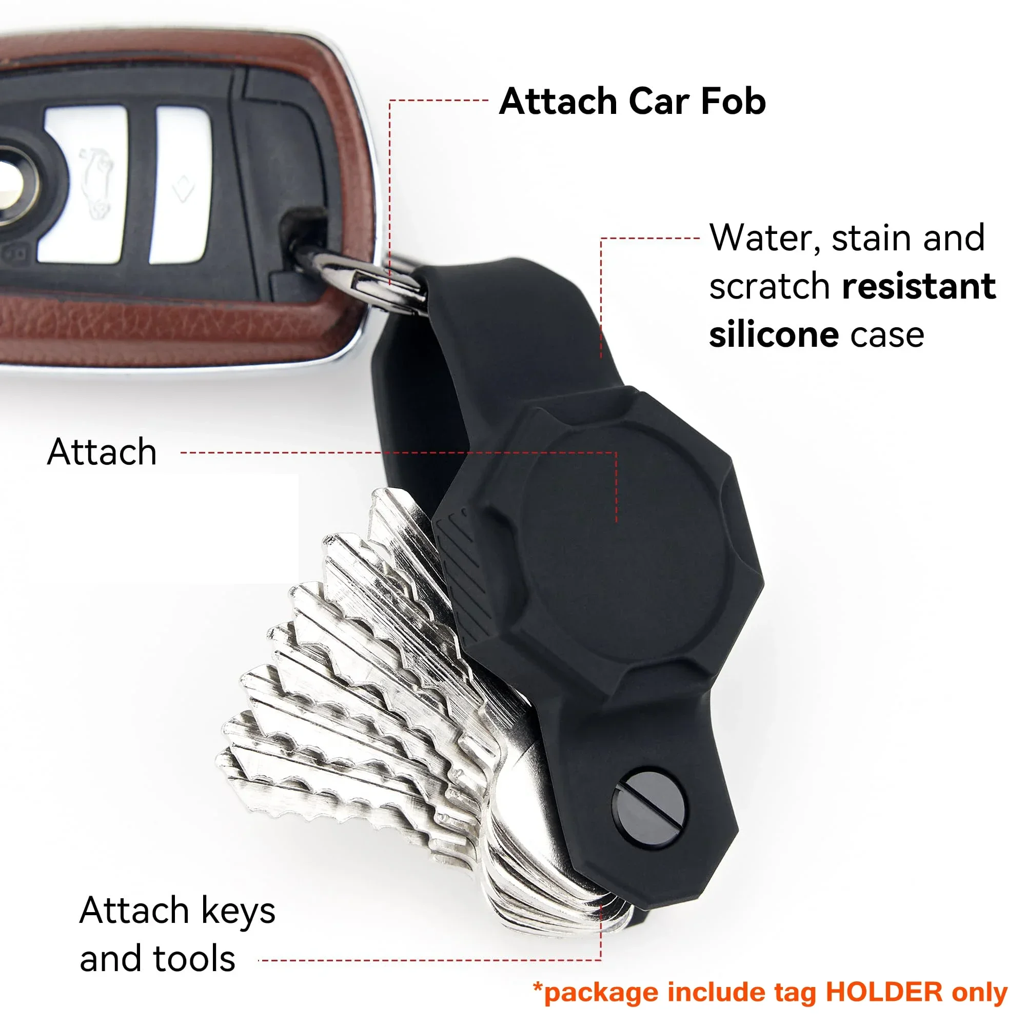 สําหรับ Airtags พวงกุญแจซิลิโคนกันน้ํา Key CHAIN ผู้ถือแหวนกรณี Man อุปกรณ์เสริม Key Organizer Anti-Lost Tracker