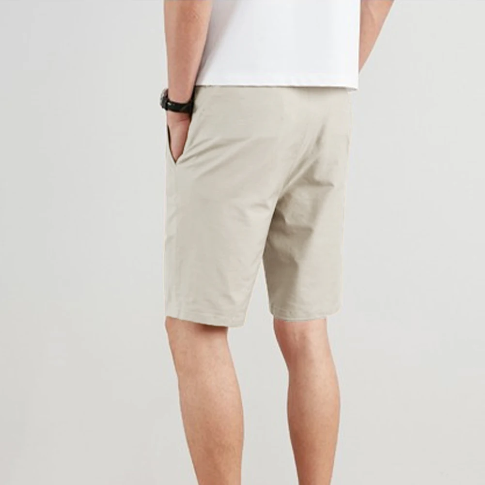 กางเกงขาสั้นชายกางเกงขาสั้นบุรุษฤดูร้อนสวมใส่ออกกําลังกายวิ่งผิวสีทึบเพาะกายสบายๆ