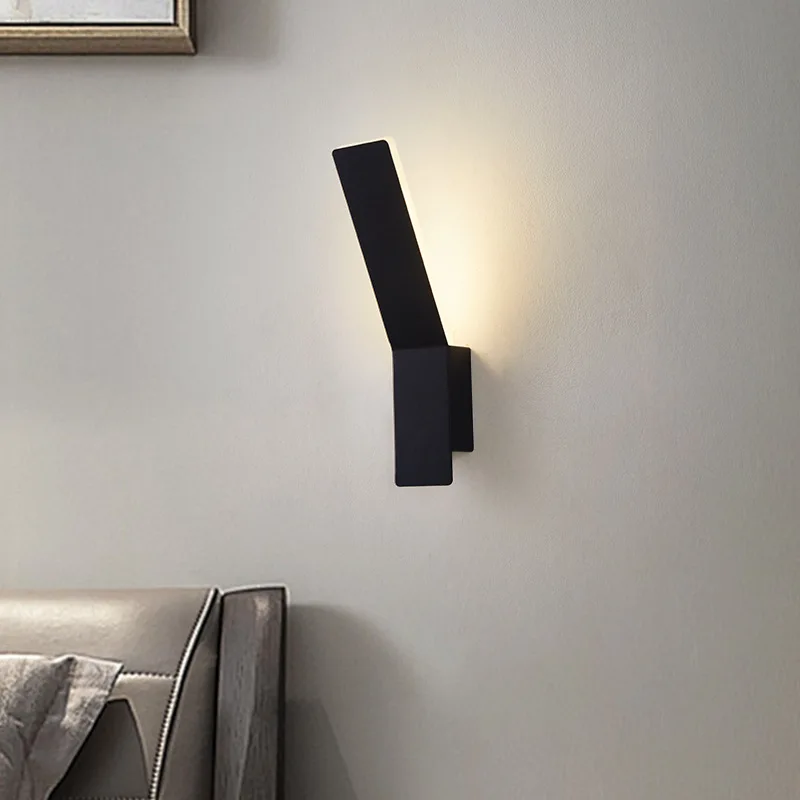 

Simple LED Bedside Wall Lamp for Bedroom Hallway Ambient Lighting with Modern Minimalist Atmosphere Decoration Maison Led Strip