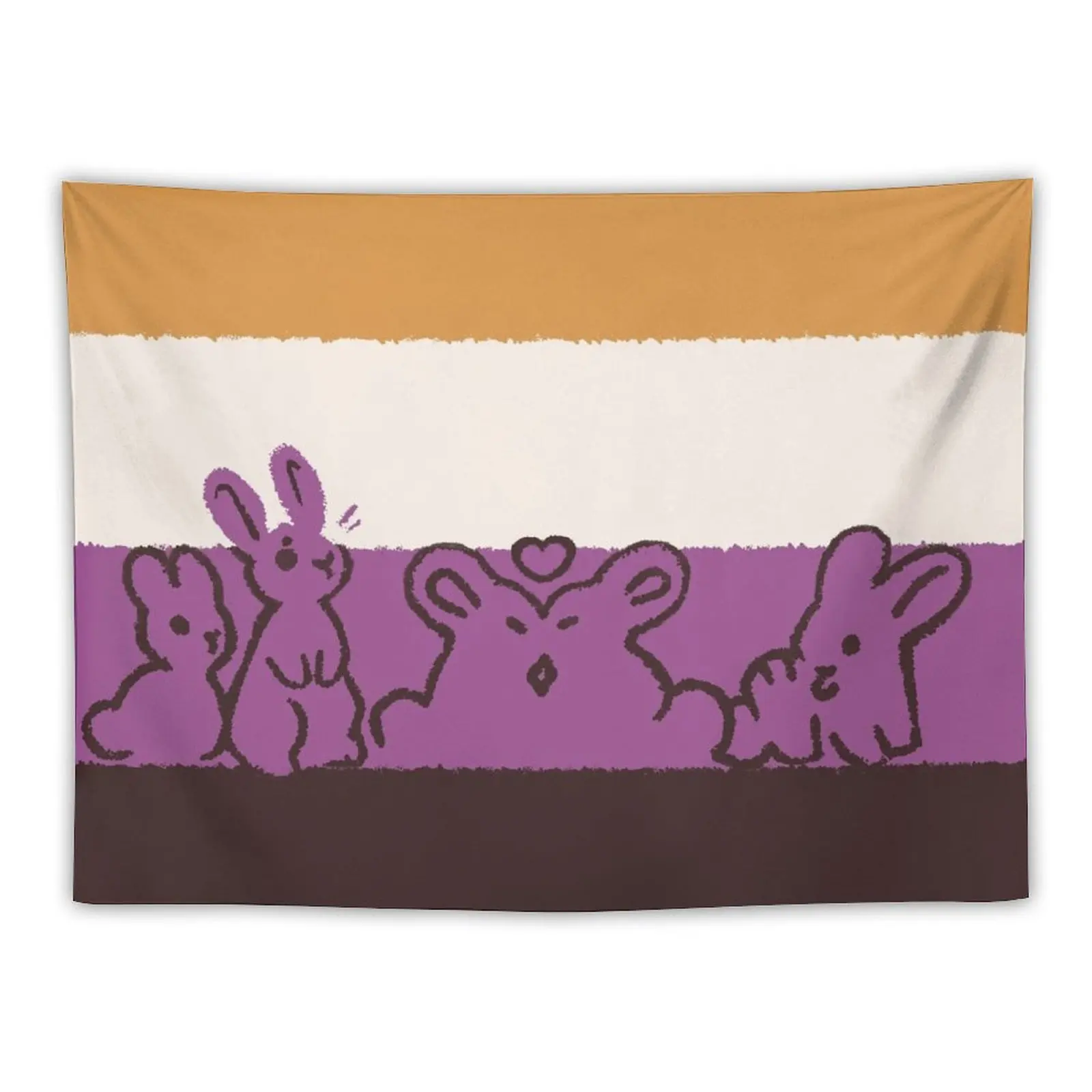 

NB Flag Bunnies Tapestry Aesthetic Room Decor Korean Wall Coverings Home Decoration Decoration For Rooms Tapestry