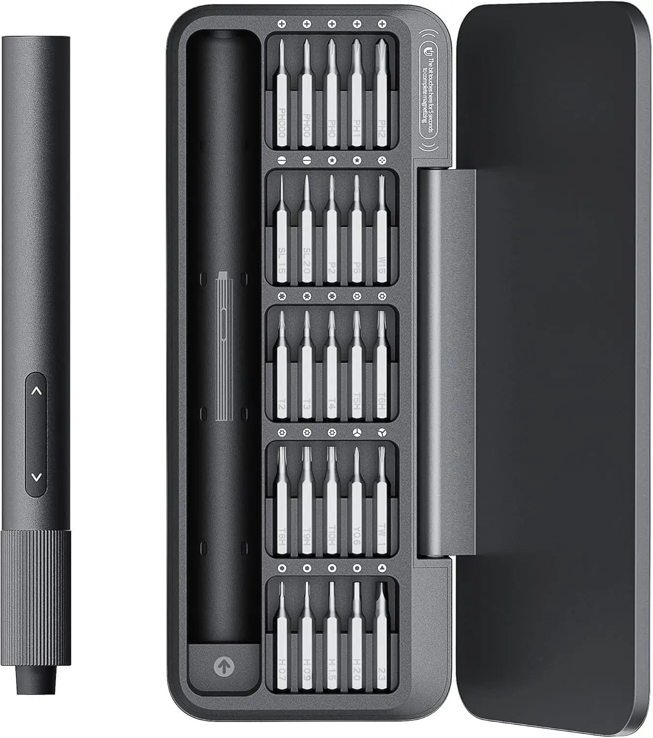 

25-in-1 Mini Electric Screwdriver, 3.7V USB-C Rechargeable, Compact Magnetic Tool for Electronics Repair