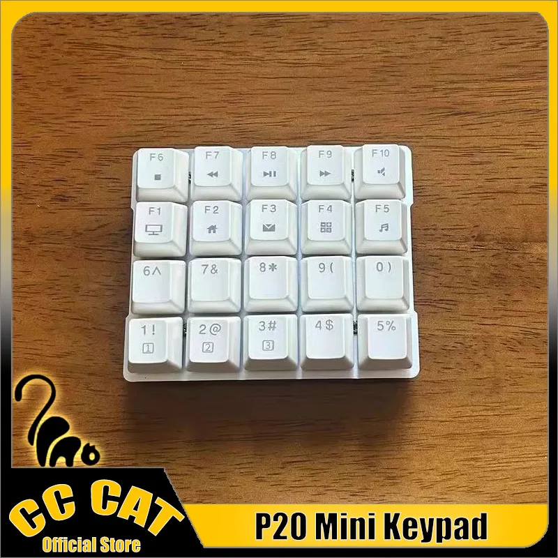 

P20 Wired Keyboard mini Keypads Mechanical Keyboard Aluminum positioning plate Type C Keyboard Gaming Keyboard Office PC Custom