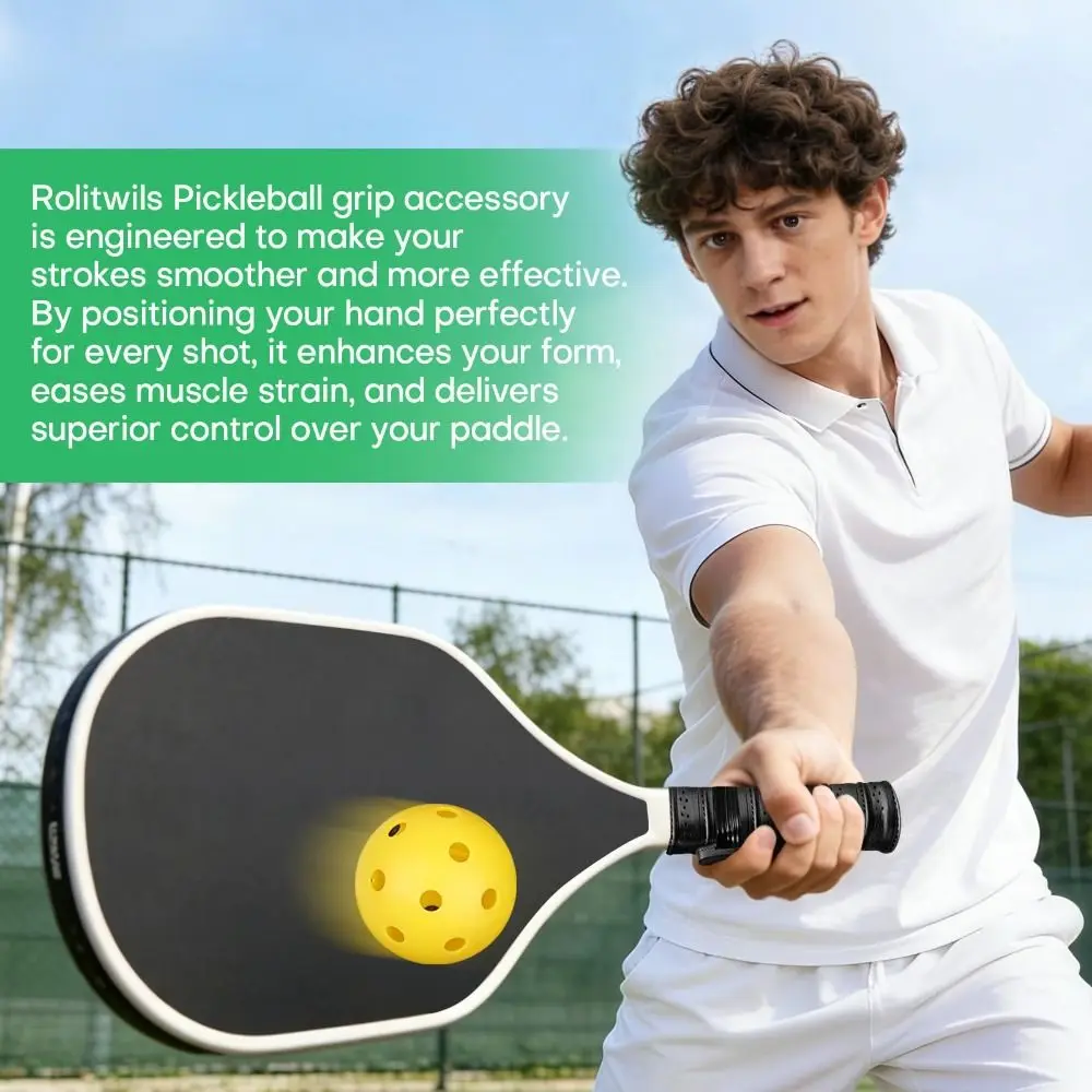 2PCS Ergonomic Design Pickleball Grip Insert Stable Grip Finger Rest Pickleball Finger Rest Enhanced Control