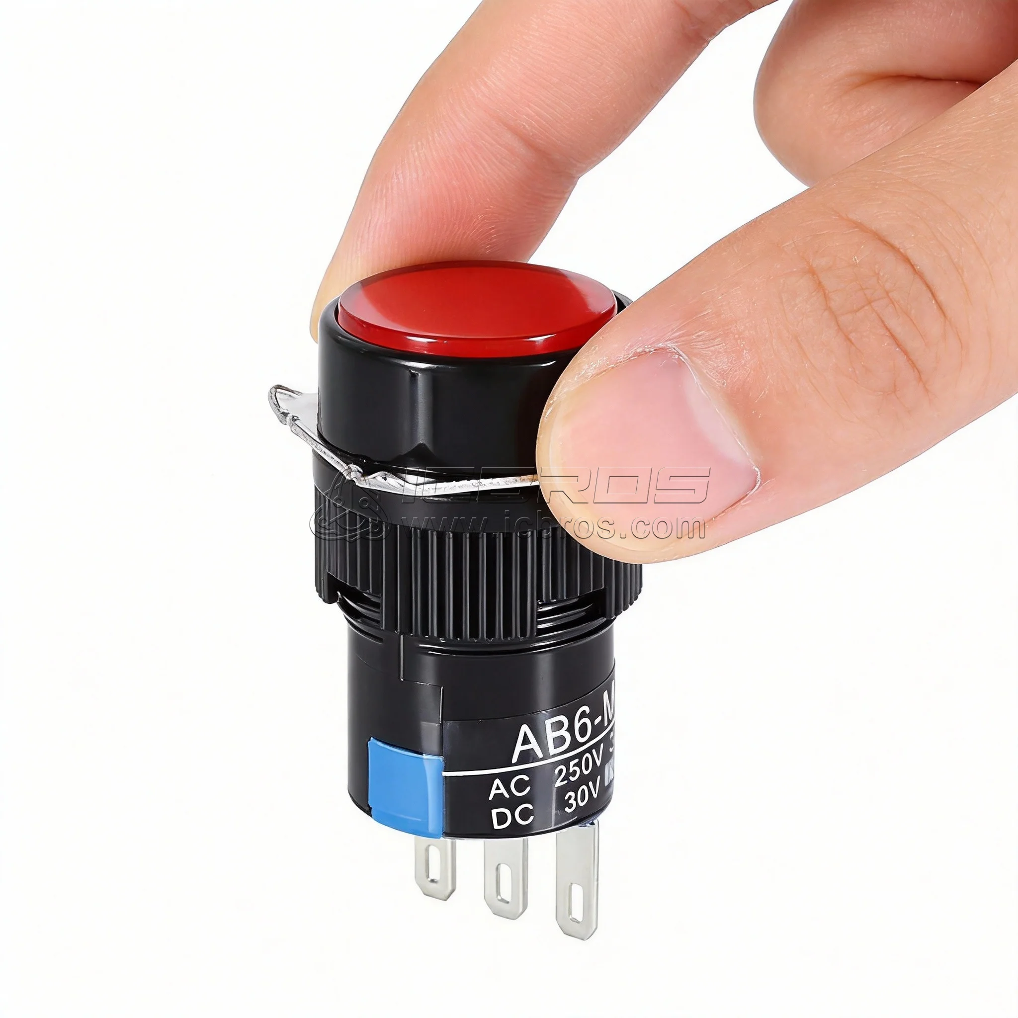 5PCS LA16J-11D Self Reset Momentary Latching Fixed Lock LA16F LA16Y Rectangular Power Push Button Switch With Lamp 12V 24V 220V