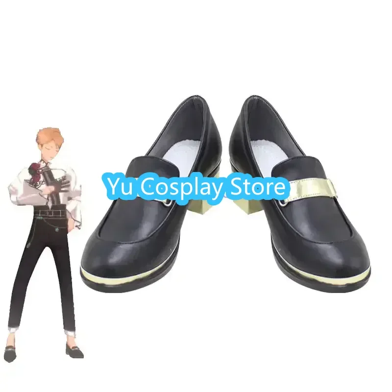 Game Ensemble Stars Mystic Fragrance Knights Cosplay Shoes PU Leather Shoes Halloween Carnival Boots Props Custom Made