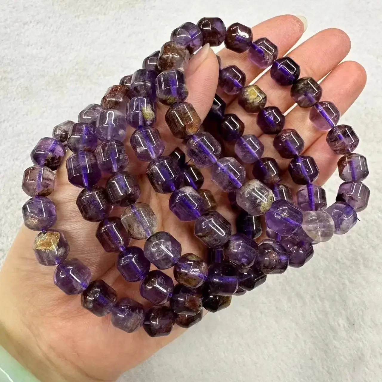 

Cacoxenite Auralite 23 Natural Stone Super Seven Ghost Purple Lodolite Quartz Fashion Jewelry Christmas Gift Wholesale