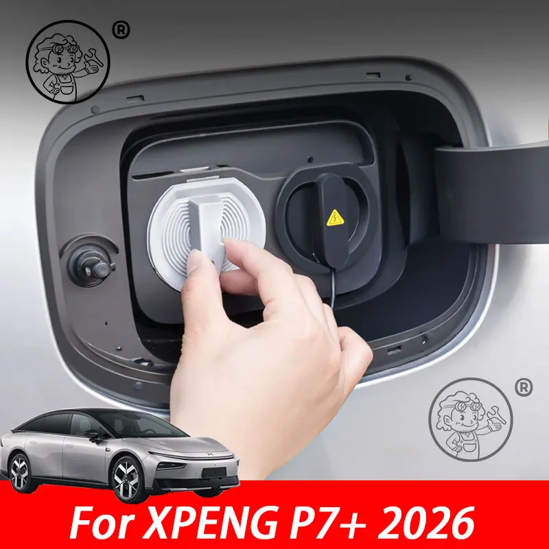 

For XPENG P7+ 2026 2027 Car Charging Port Protection Cover Waterproof Anti-dust Rubber Cover Car Accessories