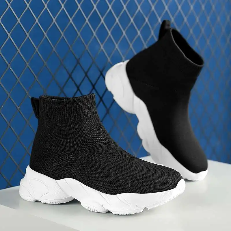 

MWY Children's Sneakers Girls Comfortable Lightweight Ankle Boot Socks Sneakers Sports Shoes For Boy Schoenen Meisjes Size 26-38