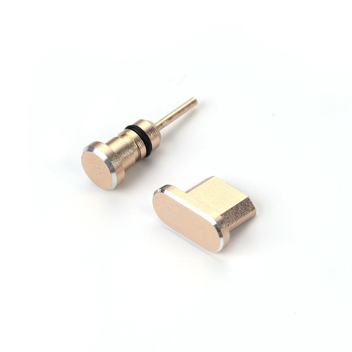 

2pcs/ Set 35mm Earphone Jack Plug And Micro USB Port Plug for Phones S7/ S7 Edge/ G5 Plus/ 2016/ / Honor 6X/ / (Golden)