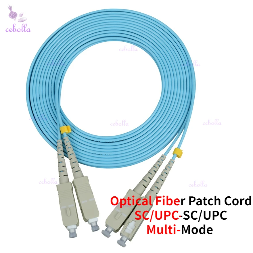 10pcs/lot SC-SC10Gbps OM3 MM 50/125 Multi-Mode Optical Fiber Patch Cord SC/UPC-SC/UPC 2.0mm Duplex Fiber Optical Jumper