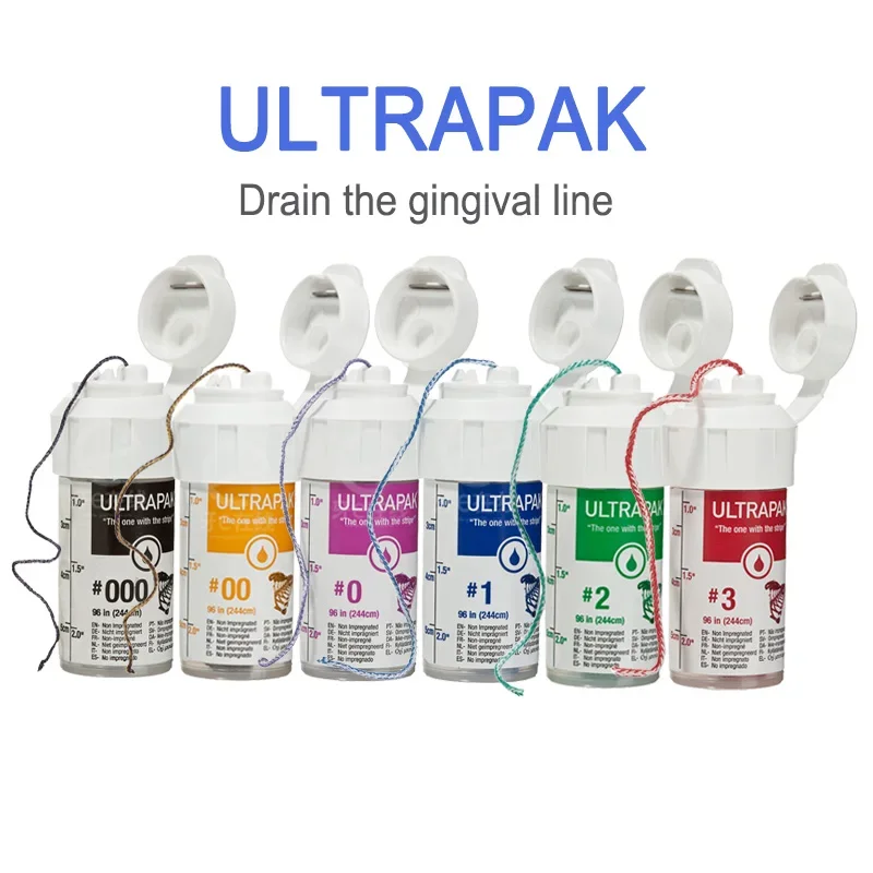 

Dental Material ULTRAPAK Gingival Line For Dental Clinic No Medication 0# 00# 0000#