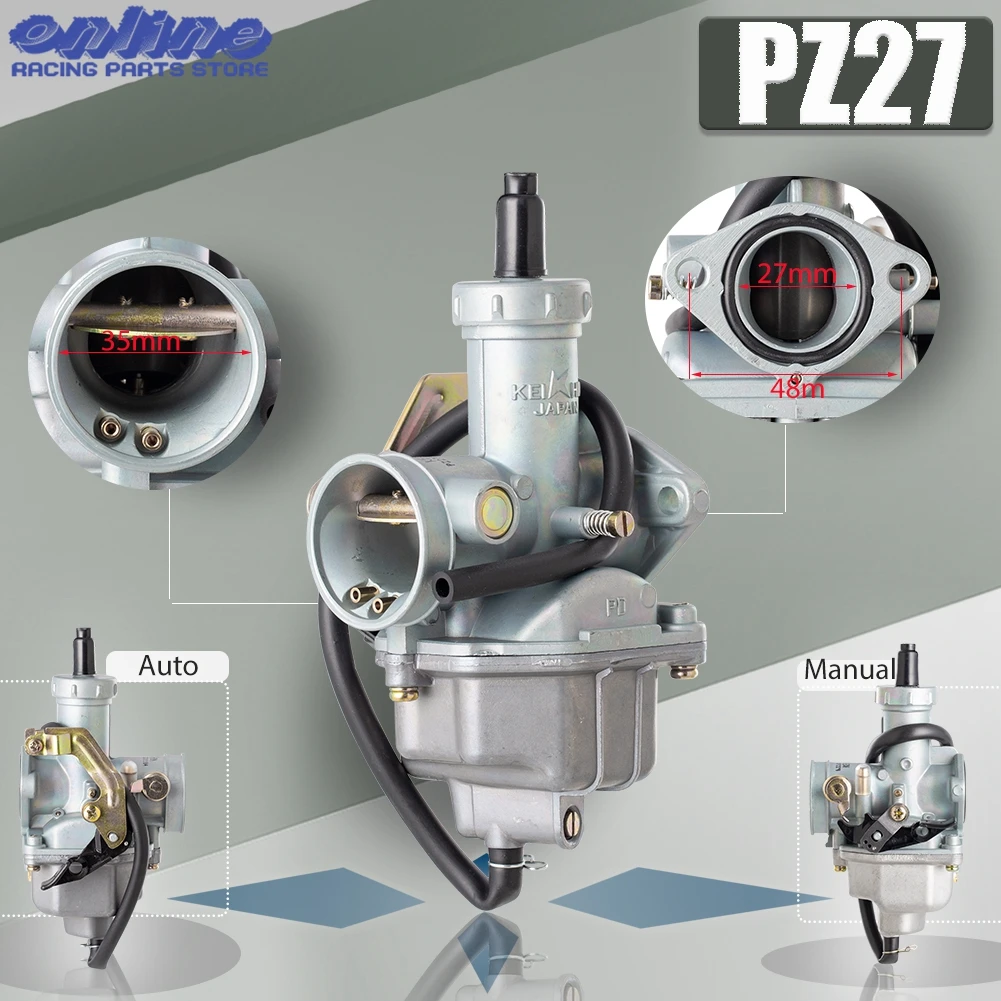 PZ27 Carburetor 27mm Carburador For CG125 CG150 CG200 TR250 175CC 200cc 250c  TXM155 ATC200X AKT150 ATV Quad Go Kart Dirt Bike