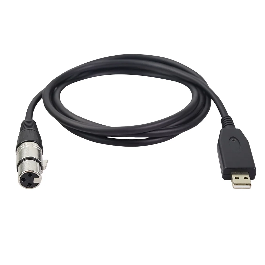 2M 3M Voor Notebook Mac 2022 Nieuwe Usb Microfoon Mic Link Cable Adapter Male Xlr Vrouwelijke Kabel Voor pc