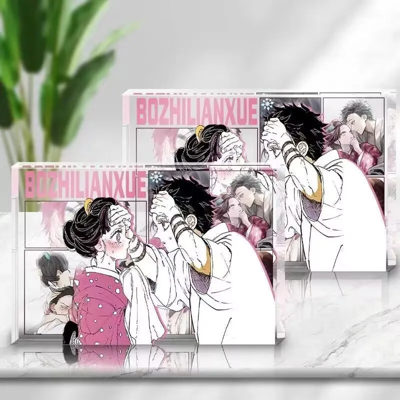 "Demon Slayer: Kimetsu no Yaiba" Shinoyuki CP بطاقة الطوب، زخارف سطح المكتب الأكريليك عالية الشفافية، بضائع الرسوم المتحركة