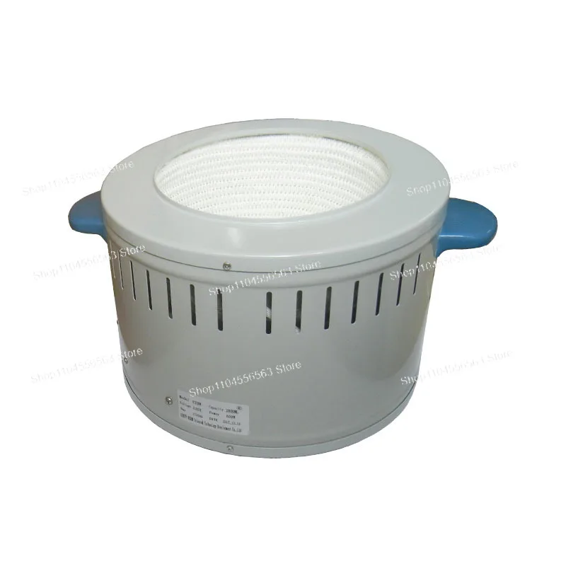 غطاء تسخين كهربائي 2000-50000 مل مع تحكم في درجة الحرارة، سخان قارورة مستدير للمختبر 220 فولت للتقطير الكيميائي والارتداد