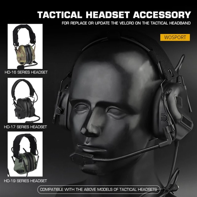 Cubierta táctica de auriculares de caza exterior para diadema antigolpes - imagen 2