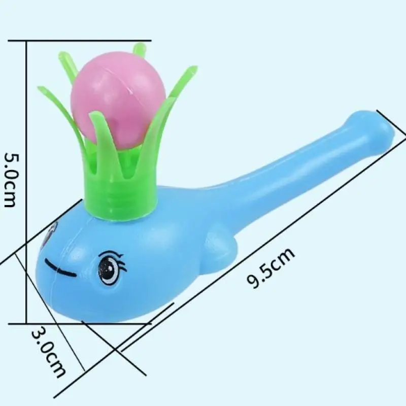 5 pçs tubo de plástico soprando bola brinquedo do miúdo jogo ao ar livre treinamento equilíbrio spirômetro brinquedo aprendizagem educacional para crianças presente engraçado