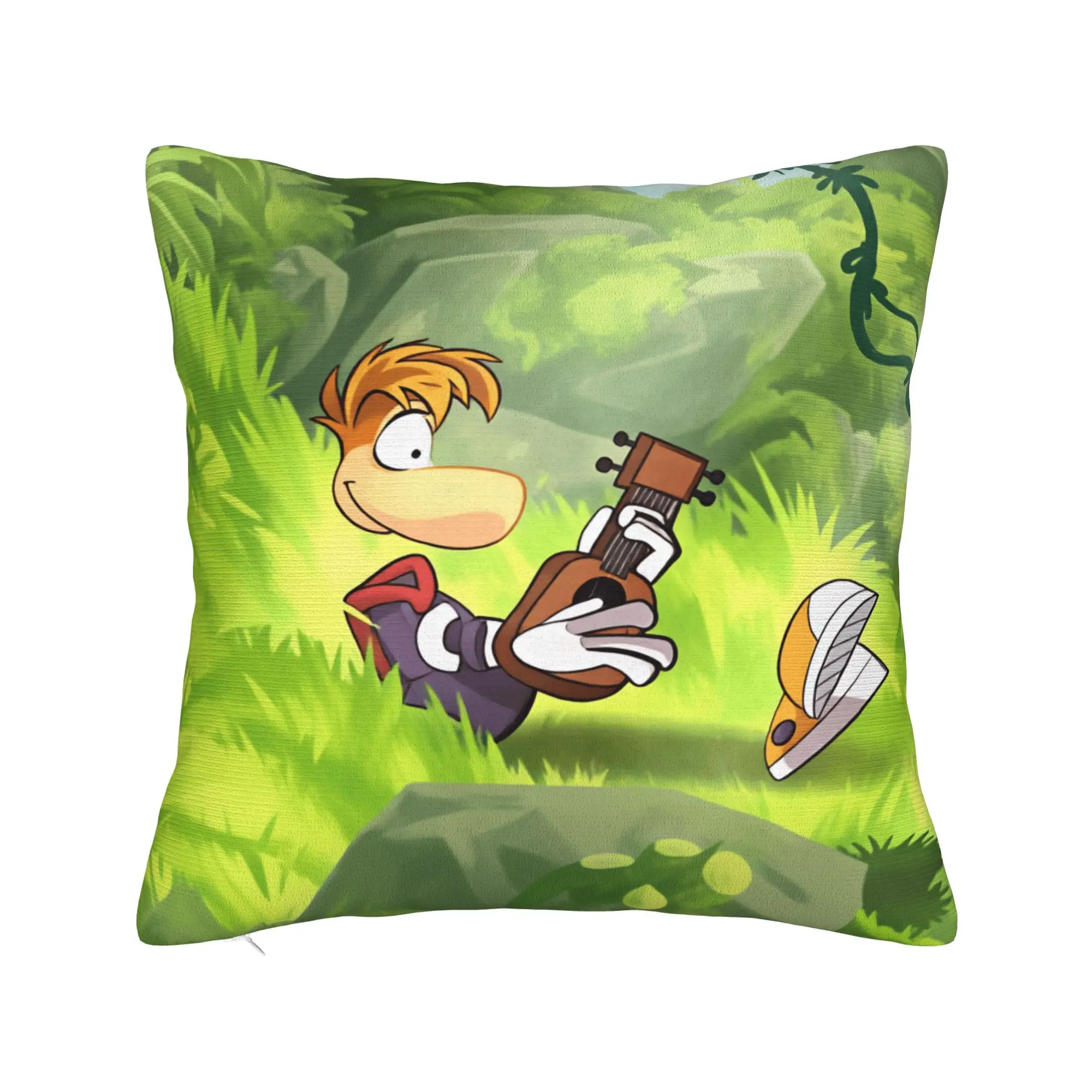 Flying fist attack Raymans Pillow Cover  Kawaii Pillow Case For Living Room Bed Chair Graphic Pillowcases Gift