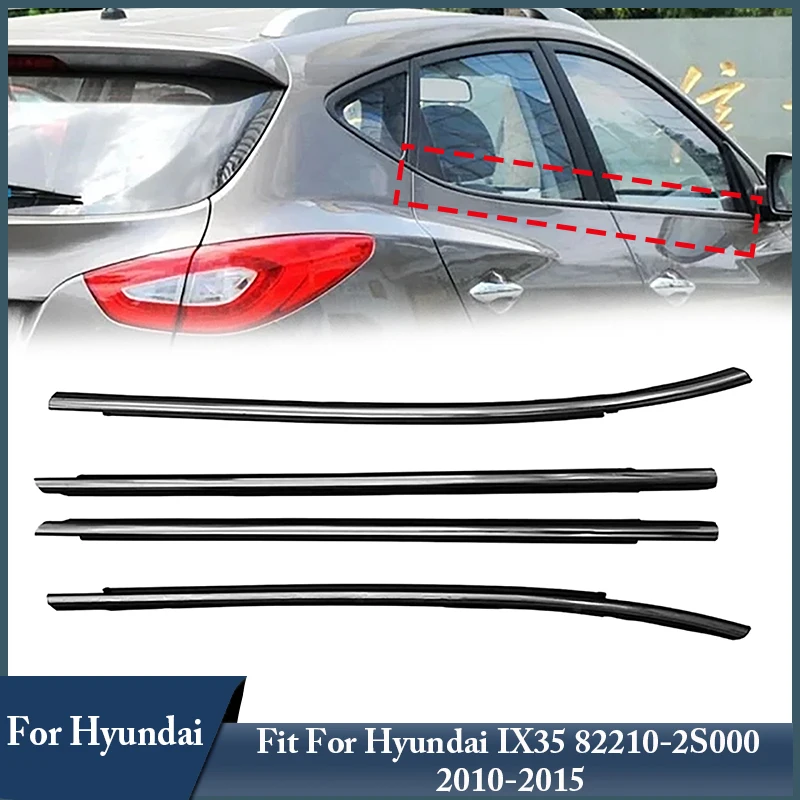 

Резиновые уплотнители для окна двери автомобиля для Hyundai IX35 82210-2S000 2010-2015, водонепроницаемые черные уплотнительные ленты для оконного стекла