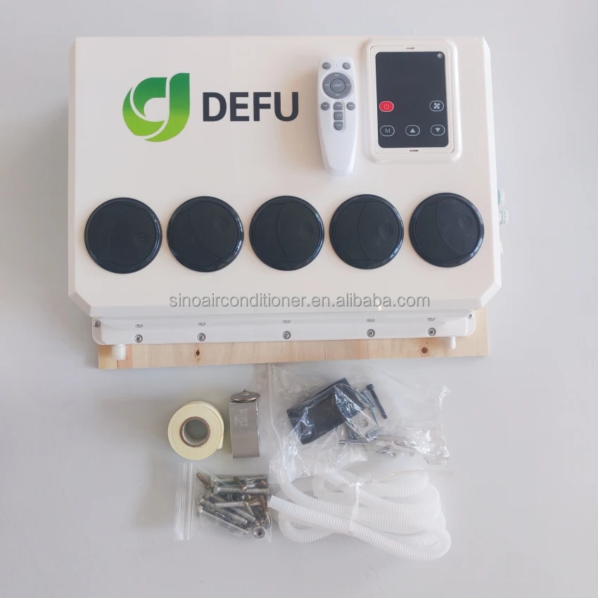 برودة كهربائية تكييف فان جرار 24 فولت 12 فولت وقوف السيارات 12 فولت مكيف الهواء لمقصورة الشاحنة