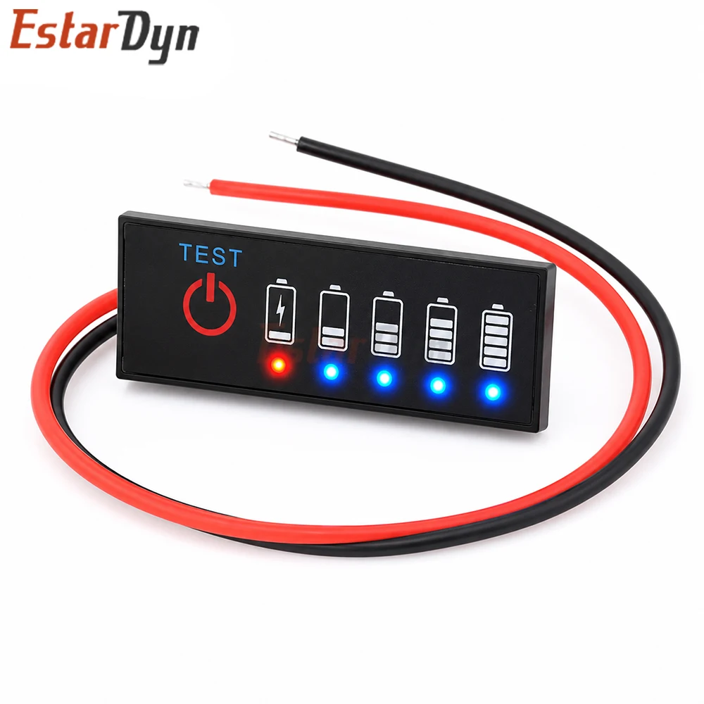 Estardyn 1S 2S 3S 4S Auto Lithium Battery Capacity Level Indicator LED Display Board for 18650 Lipo Li-ion 3.7-21V DIY
