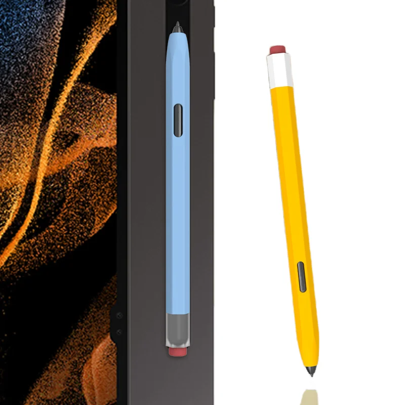 Pen Case for Samsung Galaxy Tab S11 Ultra S10 S9 S8 S7  Tablet Stylus Protective Cover Soft Silicone Shockproof Non-slip