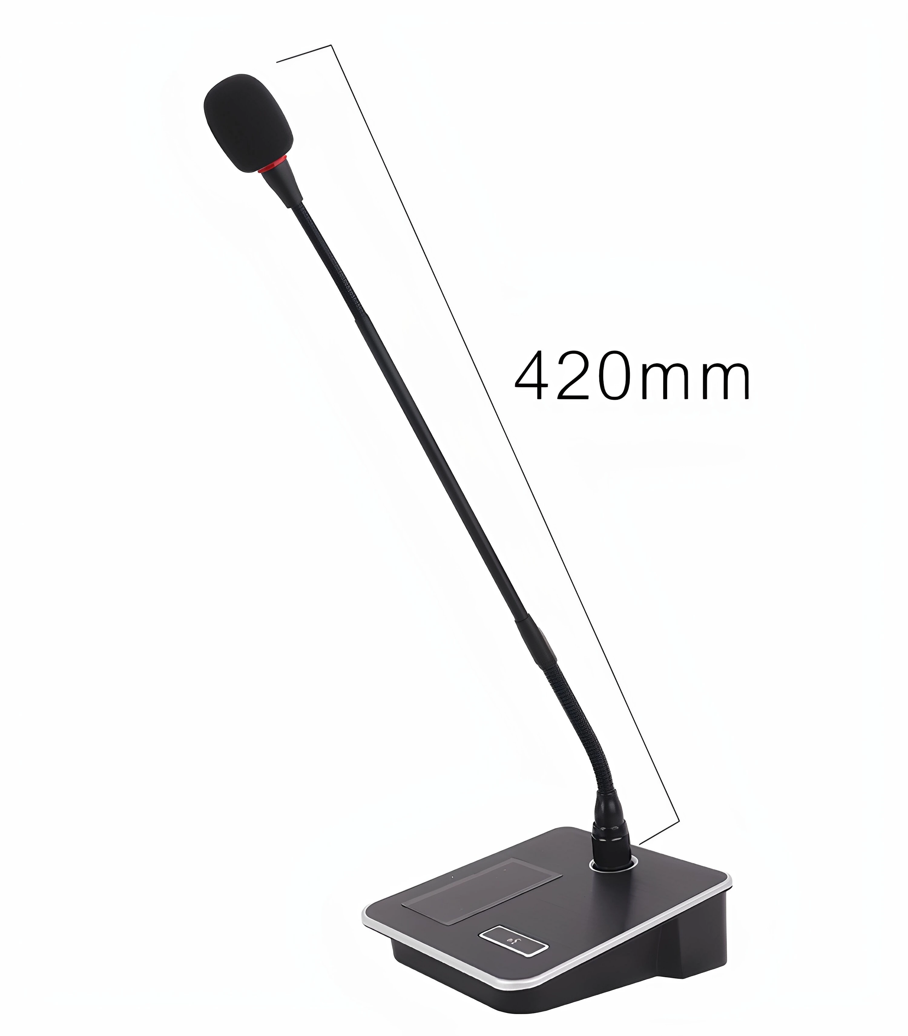Professional Wired Conference Microphone Square Tube Short Rod Gooseneck Long Rod Speech Desktop Speech Condenser Microphone
