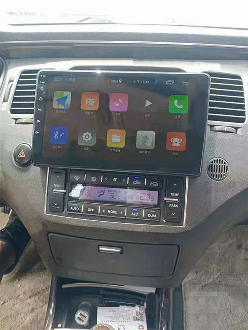 

Car Fascias Navigation Frame Audio Panel 9" Android Multimedia Player Frame For Hyundai Grandeur Azera TG AV 2003 2004 2005-2011