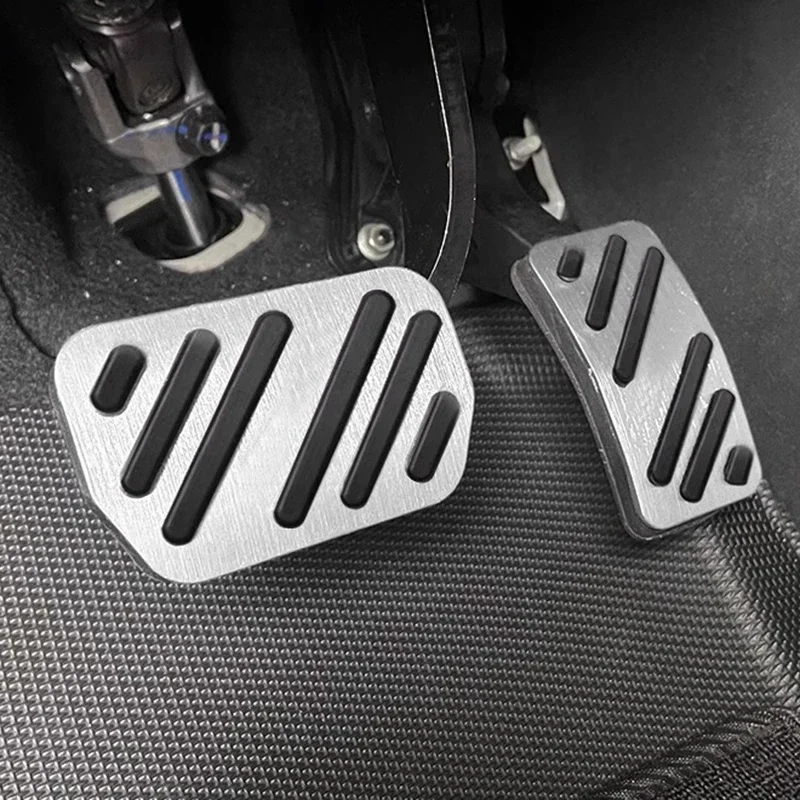 Car Gas Brake Pedal Covers Foot Rest Door Non-Slip Car Pedals for BYD Seagull Dolphin Mini EV Interior Accessories 2024