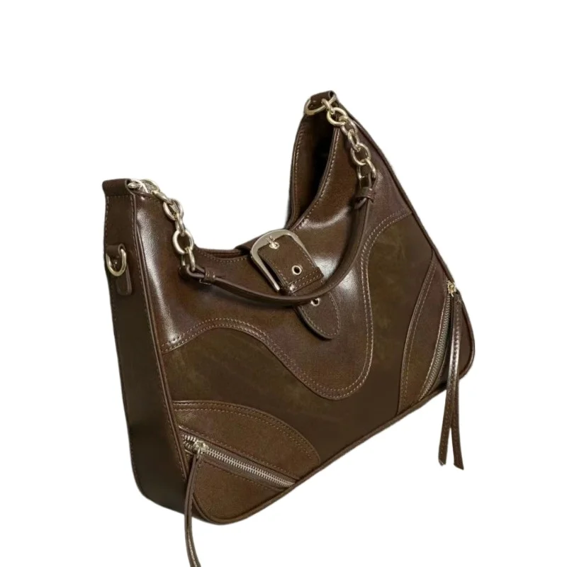 

Новая корейская оригинальная сумка-тоут 2026 года в стиле ретро, с эффектом состаривания, для повседневного использования, через плечо, портативная, сумка-мессенджер, дамская сумочка