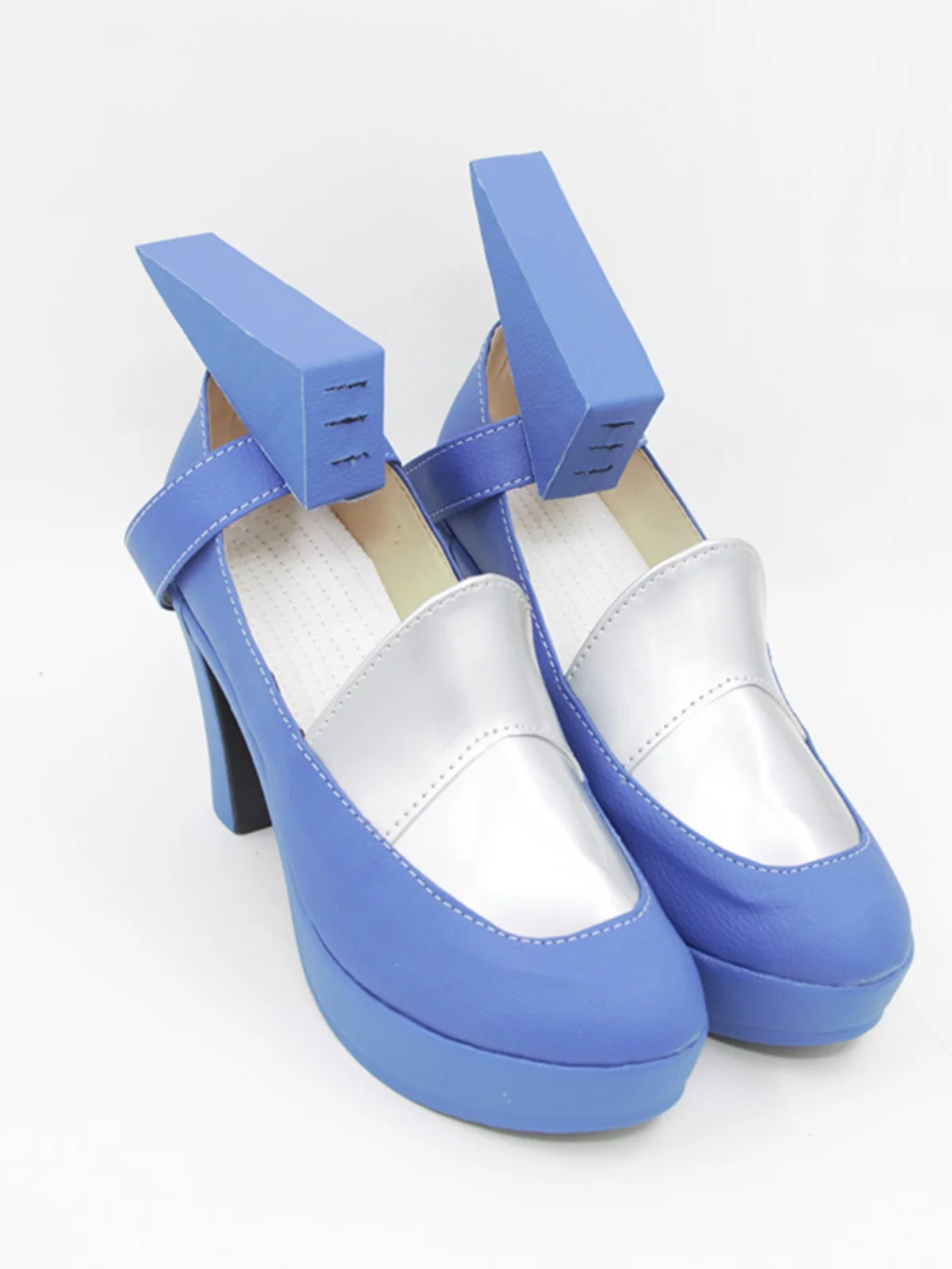 Stars Cream Cosplay Shoes Boots Anime Halloween Carnival PU Leather Shoes Custom Made