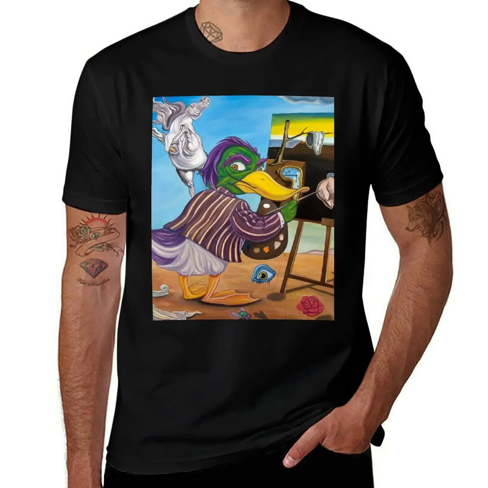 Salvador Ducklí T-Shirt cute clothes anime clothes tshirts for men