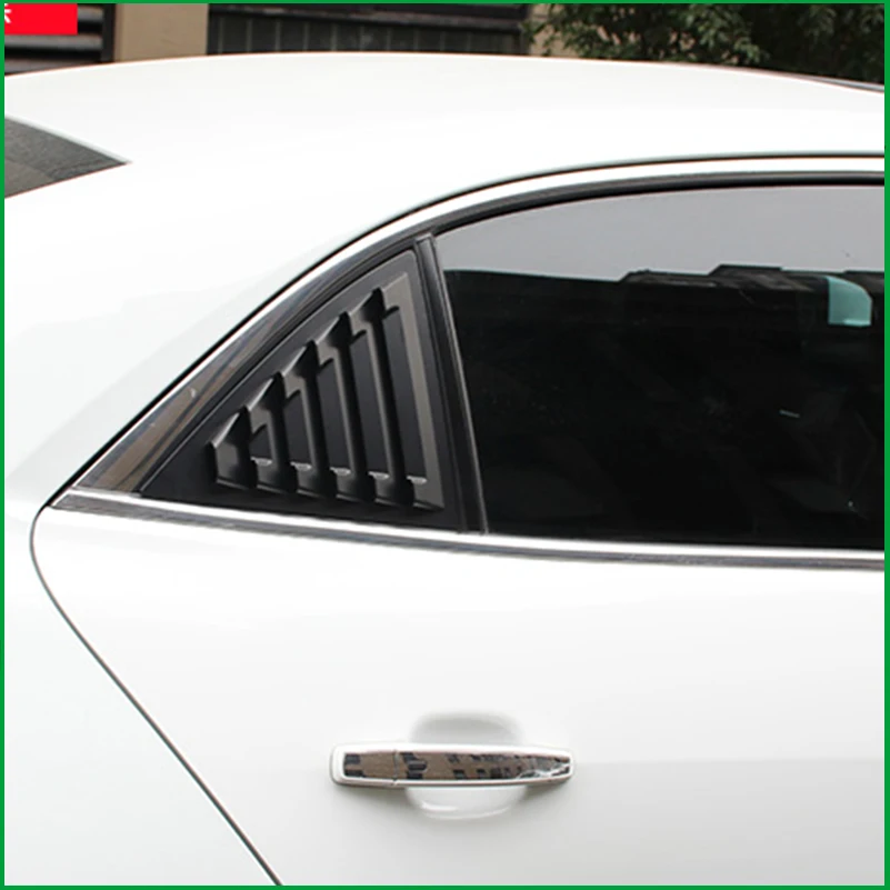 Estilo do carro para chevrolet malibu 2011-2014 janela triangular traseira persianas persiana ventilação capa guarnição acessórios decorativos
